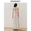 MAXRIENY【商场同款】法式城市度假风绑带精致深V高级碎花连衣裙(货号:MC85DR084) 商品缩略图3