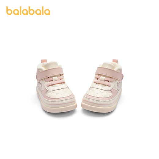巴拉巴拉童鞋宝宝学步鞋加绒舒适婴儿鞋防滑秋冬女童鞋子甜美可爱 商品图4