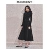 MAXRIENY【商场同款】精致优雅连衣裙24冬款法式复古赫本风小黑裙(货号:MS85DR764) 商品缩略图1