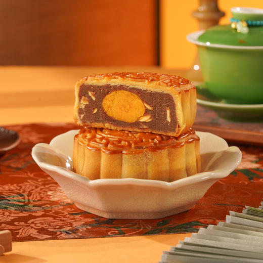 广州酒家非凡臻品月饼礼盒805g 蛋黄 果仁广式月饼送礼团购 中秋月饼 商品图2