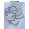 MAXRIENY25年夏季新款宫廷花仙子半裙立体花朵网纱裙晨雾蓝高腰(货号:MF86SK006) 商品缩略图1