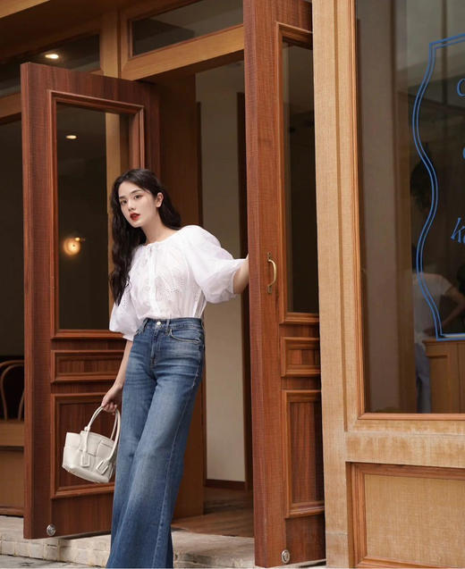 BV Arco 奶白色 编织 牛皮 mini 手提包 商品图2