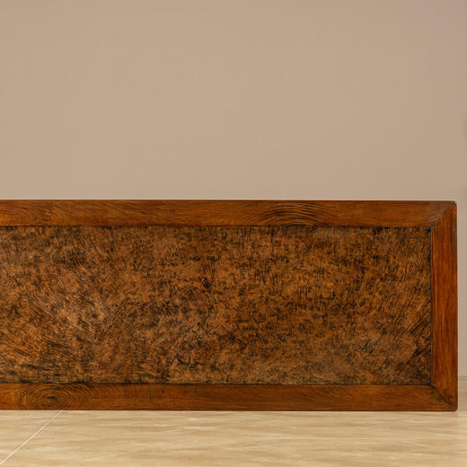 清	黄花梨镶瘿木夹头榫刀牙板平头案 商品图3