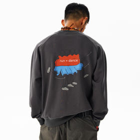 CryingCenter跑步跳舞运动卫衣圆领男女同款马拉松跑步训练保暖服