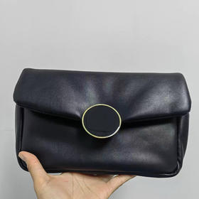 HR化妆品专柜化妆包  黑色皮质可改造斜挎包，皮质软糯