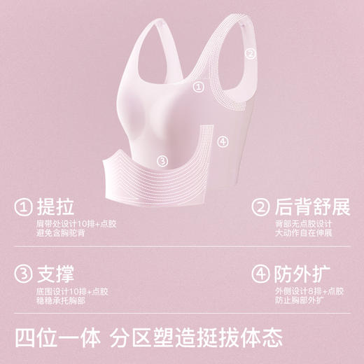 likeuu儿童内衣发育期少女无尺码中长款文胸初高中女童(日常I) 商品图3