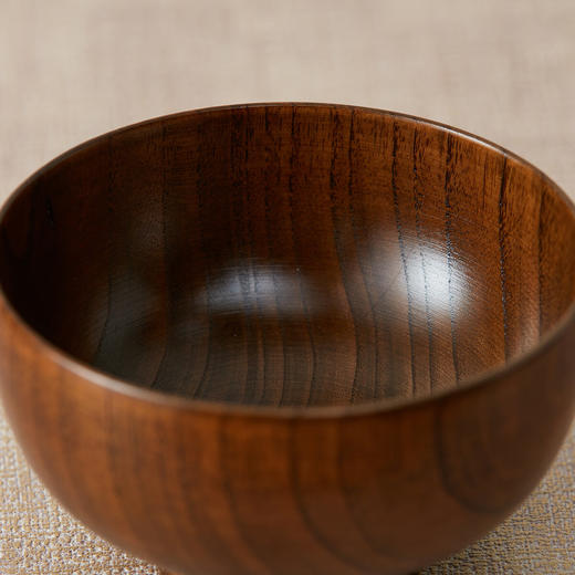  木碗餐具家用原木实木酸枣木饭碗汤碗 商品图9