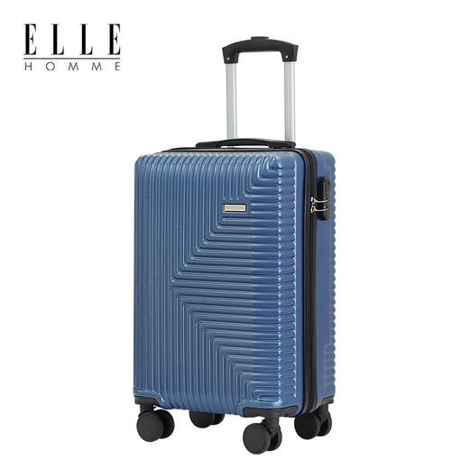 ELLE HOMME经典款拉链行李箱EH2019-蓝色20寸 商品图0