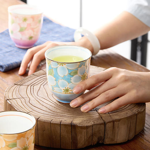 有谷窑宜得利家居 釉下彩日本制茶具乔迁之喜日式茶杯水杯陶瓷 商品图0