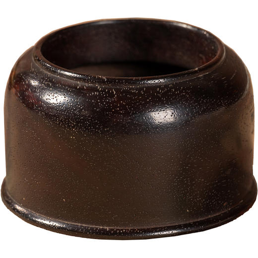 清	紫檀嵌黄花梨底马蹄尊水盂 商品图5