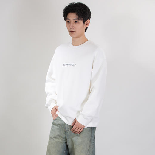 DRONKOO 2025 圆领胸前一排字母后幅四排字母微阔中厚卫衣 商品图1