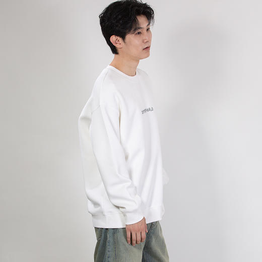 DRONKOO 2025 圆领胸前一排字母后幅四排字母微阔中厚卫衣 商品图2