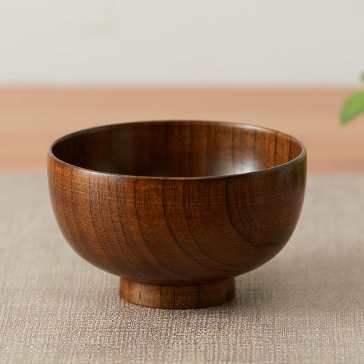  木碗餐具家用原木实木酸枣木饭碗汤碗 商品图8