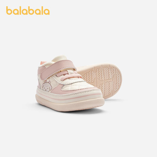 巴拉巴拉童鞋宝宝学步鞋加绒舒适婴儿鞋防滑秋冬女童鞋子甜美可爱 商品图1