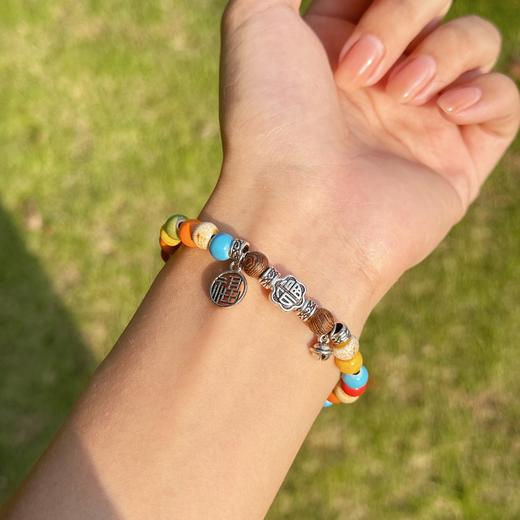 【敦煌陶瓷手串】敦煌福泽小众陶瓷手串饰品 手工编织礼物新中式民族风 古风串珠手链 商品图5