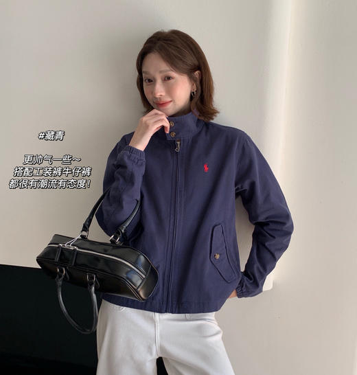 拉夫小马刺绣立领夹克外套0903 商品图1