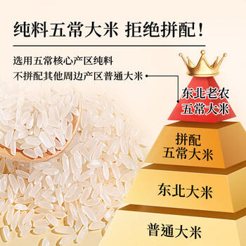 东北老农 2025年新米 生态五常大米 20斤 东北稻花香米10kg /粮油调味 /米 /稻花香米 商品图2