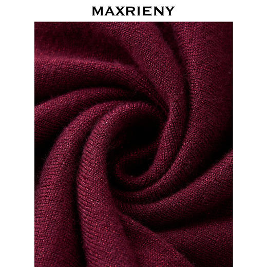 MAXRIENY优雅气质针织连衣裙长袖长款秋冬修身显瘦女装时尚(货号:MS85DR772) 商品图4