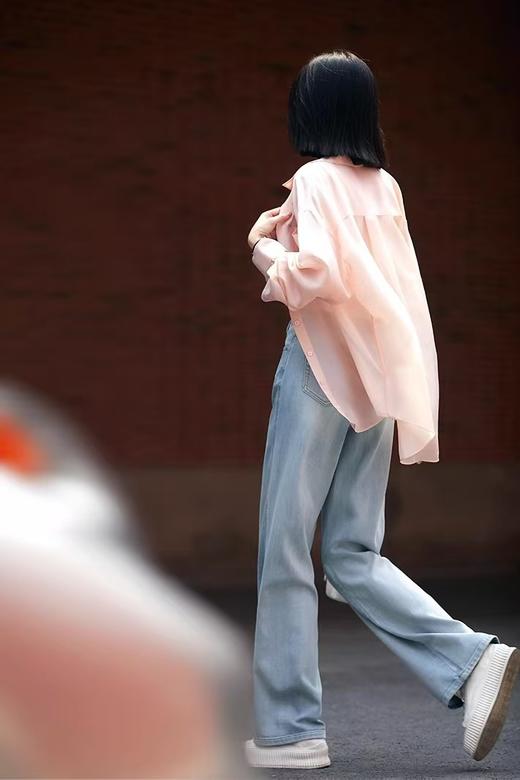 重工水洗超柔软桑蚕丝莱赛尔牛仔裤 商品图3