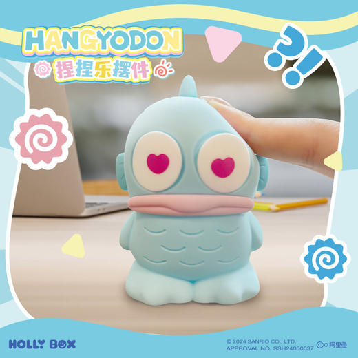 三丽鸥摆件捏捏乐解压器发泄器半鱼人卡通摆件礼物 商品图4