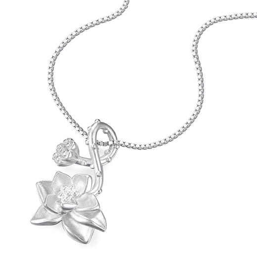 卡蒂罗KADER 新中式民族风莲蓬莲花项链 事事如意两世合欢好运莲莲吊坠 国朝平安纳福锁骨链 精致小众百搭闺蜜款 商品图1