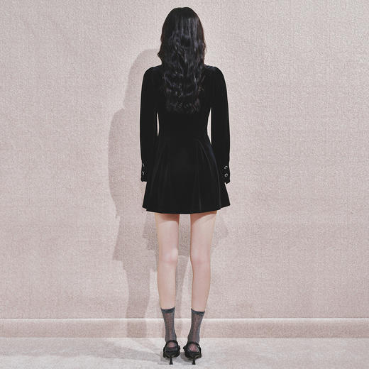 MAXRIENY法式复古感连衣裙新经典赫本风裙子收腰修身 商品图4