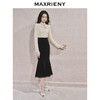 MAXRIENY浪漫优雅感蕾丝鱼尾半身裙2024秋冬新款复古赫本风裙子(货号:MS85SK763) 商品缩略图2