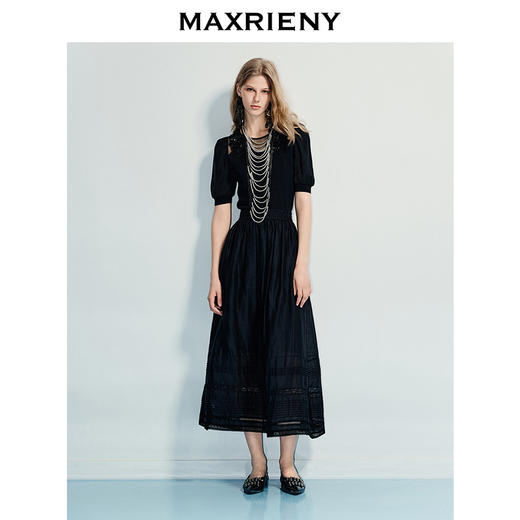 合领口钉珠装饰毛衫(货号:MF86SW260) 商品图1