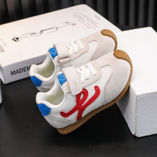 小黄鸭新款儿童运动鞋秋季时尚网面皮面男童阿甘女童休闲童鞋21-39 商品图7