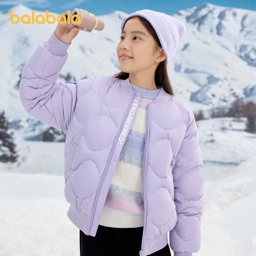 巴拉巴拉童装儿童羽绒服男童女童冬季外套防风防水棒球服时尚百搭 商品图4
