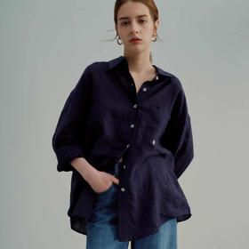 伊泺杉 老钱风纯棉贝壳刺绣衬衫 宽松舒适 通勤百搭 4色可选