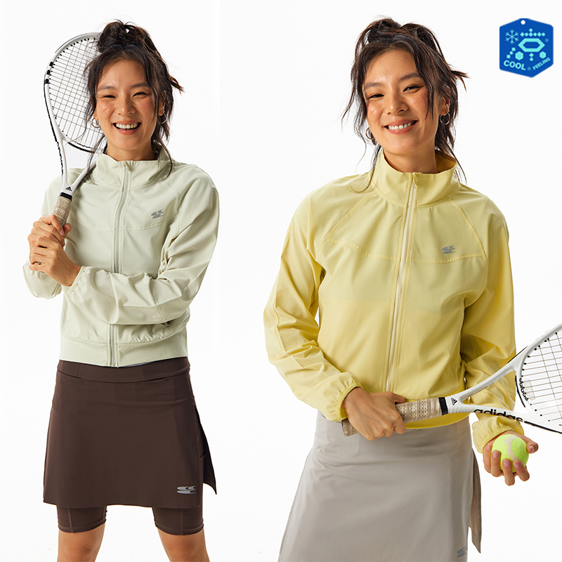 CryingCenter 凉感网球女款立领夹克防晒衣 哭喊中心
