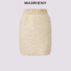 MAXRIENY鎏金小香半裙25秋款烫钻花纱包臀裙小香风气质羊毛短裙(货号:MF86SK501) 商品缩略图0