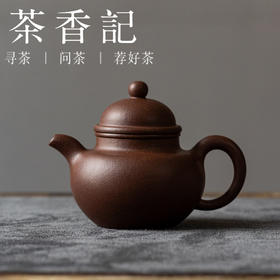 茶香记好壶气老紫泥小掇球紫砂110ml经典壶型陈腐老料宜兴泡茶壶