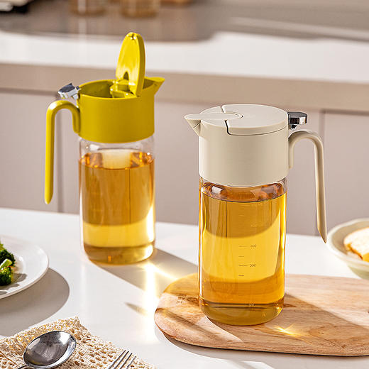 摩登主妇自动开合油壶厨房家用酱油瓶醋壶不挂油防漏玻璃油罐油瓶 商品图0