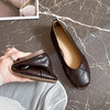复古小羊皮（内衬含有羊皮）平底鞋--浅口平底一脚蹬 商品缩略图4