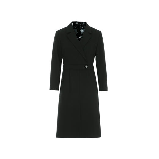 EITIE爱特爱秋季新款气质通勤精致翻领收腰显瘦西装连衣裙7907643 商品图5