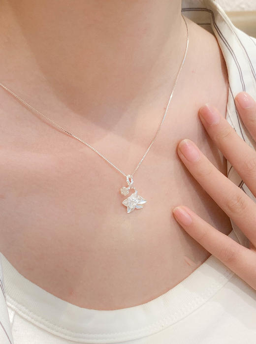 卡蒂罗KADER 新中式民族风莲蓬莲花项链 事事如意两世合欢好运莲莲吊坠 国朝平安纳福锁骨链 精致小众百搭闺蜜款 商品图3