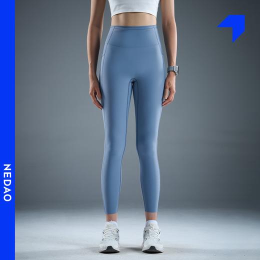 内道灵动力收纳紧身长裤女士带腰包口袋弹力马拉松越野跑步裤 商品图2