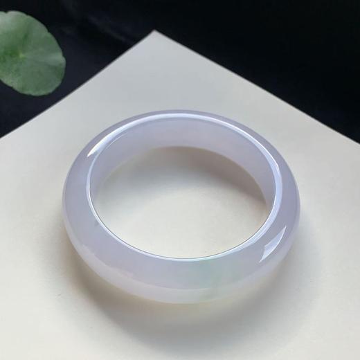 高货浅紫色翡翠手镯 传家宝温润圆满中式翡翠手镯49625031820H（一口价） 商品图2