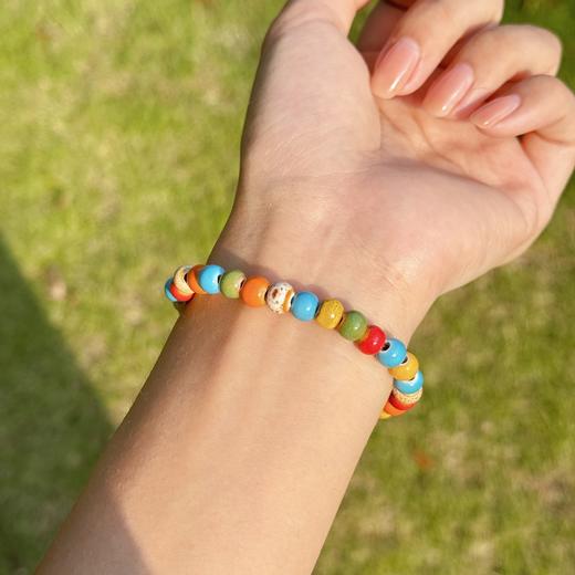 【敦煌陶瓷手串】敦煌福泽小众陶瓷手串饰品 手工编织礼物新中式民族风 古风串珠手链 商品图4