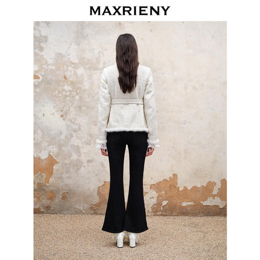 【防寒】MAXRIENY名媛千金小香风轻羽绒服气质冬季新款复古水貂毛(货号:MS88DC539) 商品图3