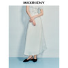MAXRIENY精致优雅感收腰伞摆高腰半身裙25夏款蕾丝拼接设计感长裙(货号:MF86SK260) 商品缩略图0