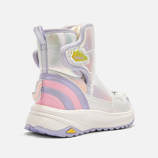 巴拉巴拉童鞋女童运动靴高帮靴子加绒保暖2025冬新款 商品图3