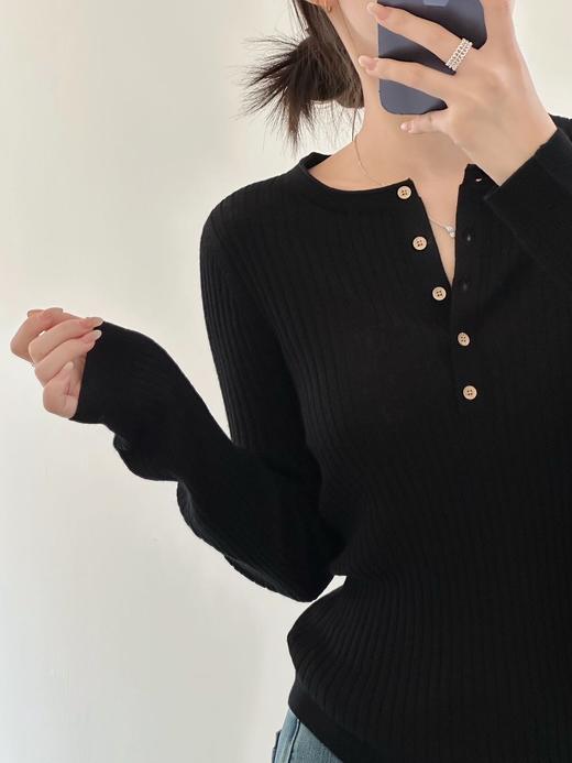 新品18针80支100%新澳洲绵羊毛无缝一体显瘦打底衫 商品图11