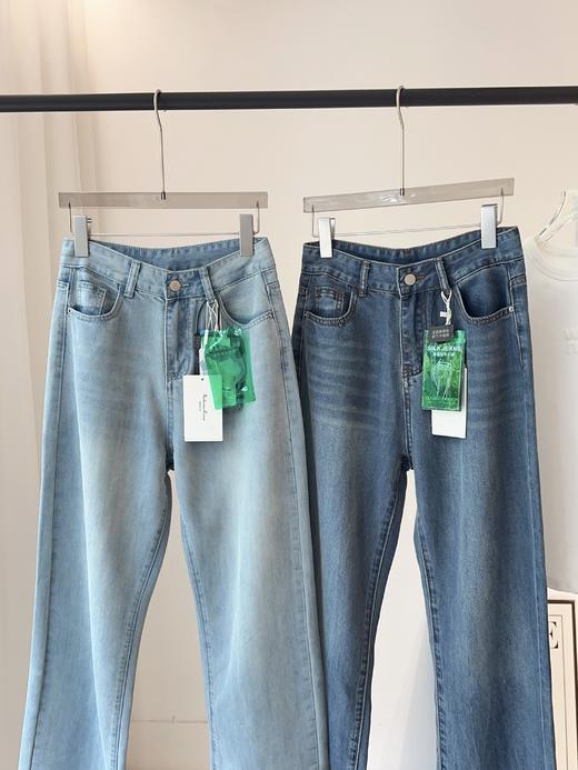 重工水洗超柔软桑蚕丝莱赛尔牛仔裤 商品图5