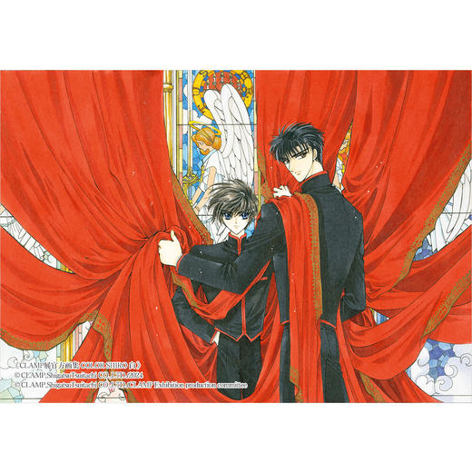 现货+实拍！满100元加赠1张天角纪念卡【双册特典版】CLAMP展官方画集黑白套装附2张冷烫工艺包边色纸+随书赠品：复制画卡《黑》《白》各3款 COLOR KURO SHIRO 商品图9
