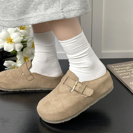 【YW】 无忧购 厚底内增高包头半拖鞋外穿女鞋MIS-5802（截单后3-5天发货） 商品图10