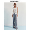 MAXRIENY精致日常感极简休闲阔腿长裤25夏高腰长款通勤西裤直筒裤(货号:MF86TR252) 商品缩略图1