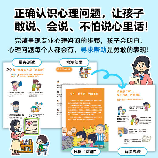 【全3册】小学生去见心理老师 波点童趣 家庭教育 成长的烦恼千千万 先测后看 一测就知怎么办 心理自助小读物 磨铁图书 商品图4